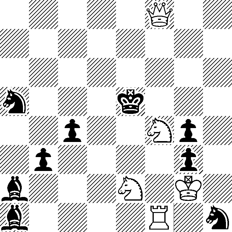 5Q2/8/8/n3k3/2p2Np1/1p4p1/b3N1K1/b4R1n