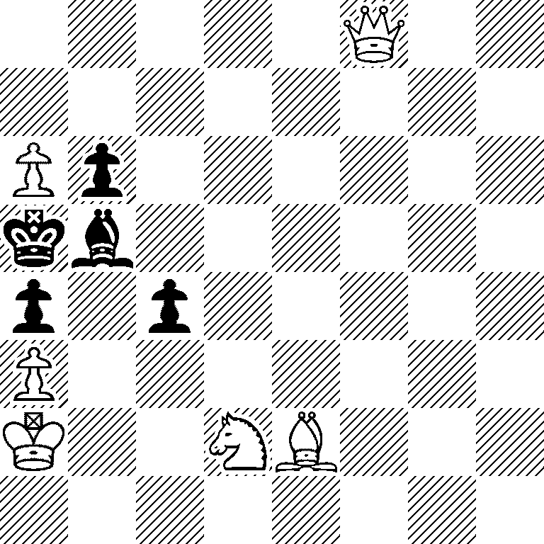 5Q2/8/Pp6/kb6/p1p5/P7/K2NB3/8
