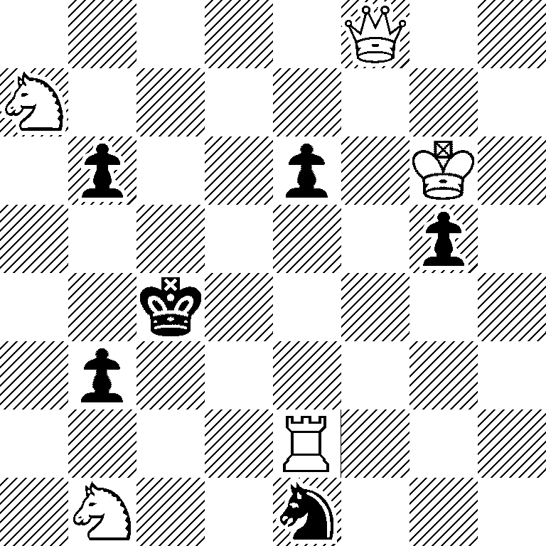 5Q2/N7/1p2p1K1/6p1/2k5/1p6/4R3/1N2n3