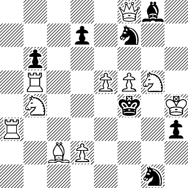 5Qb1/3p1n2/1p6/1R2PPN1/1N3k1K/R6p/2BP4/6n1