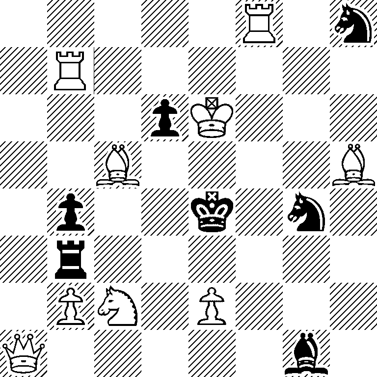 5R1n/1R6/3pK3/2B4B/1p2k1n1/1r6/1PN1P3/Q5b1
