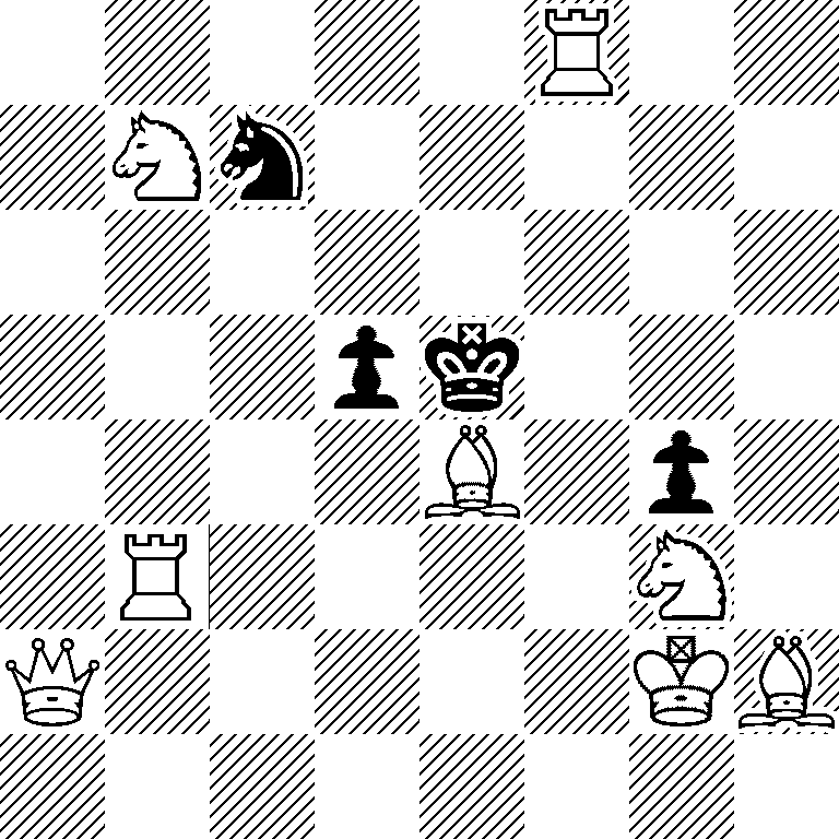 5R2/1Nn5/8/3pk3/4B1p1/1R4N1/Q5KB/8