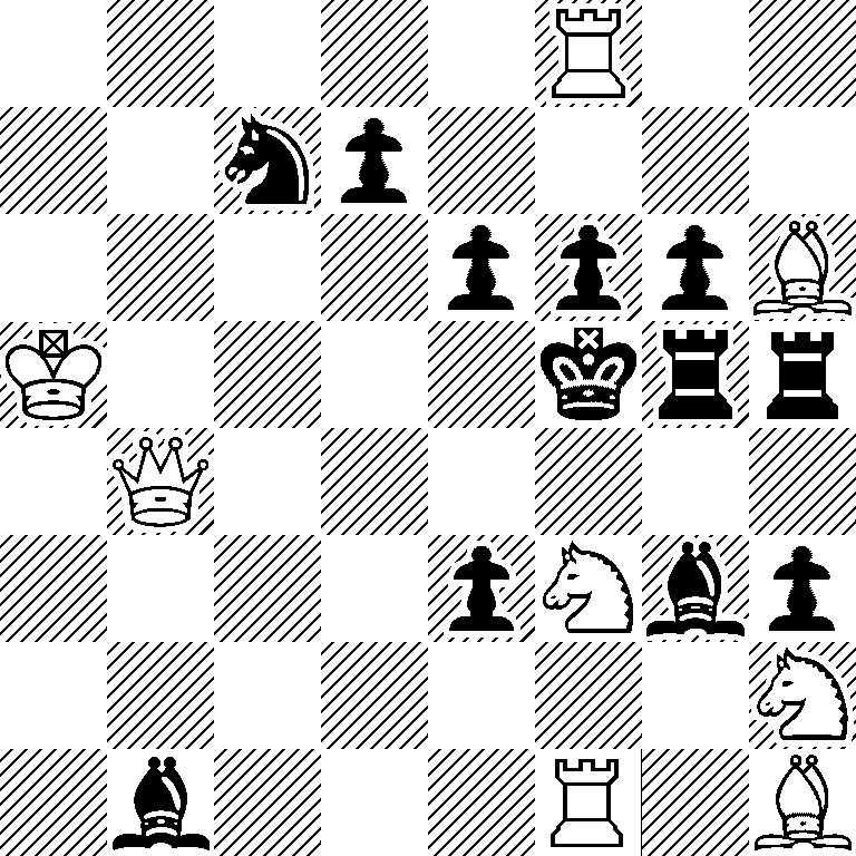 5R2/2np4/4pppB/K4krr/1Q6/4pNbp/7N/1b3R1B