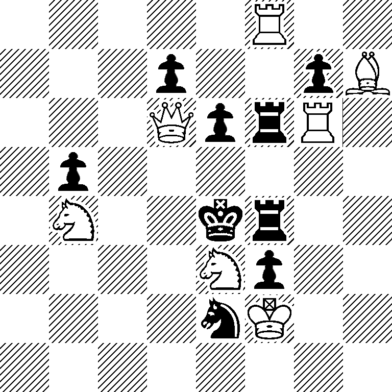5R2/3p2pB/3QprR1/1p6/1N2kr2/4Np2/4nK2/8