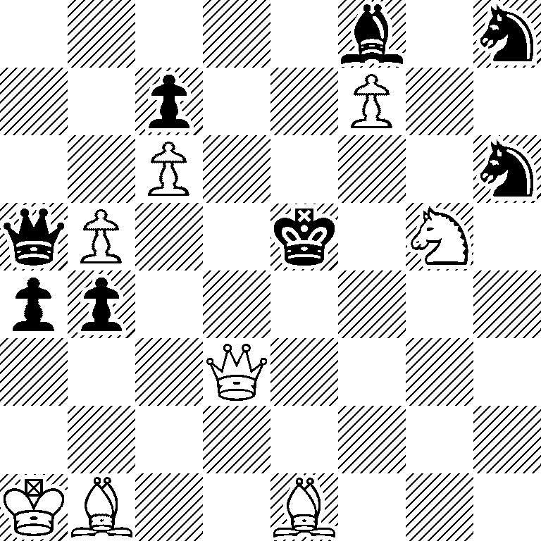 5b1n/2p2P2/2P4n/qP2k1N1/pp6/3Q4/8/KB2B3