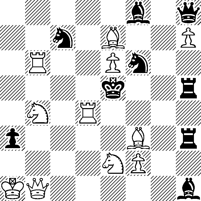5b1q/2n1B2P/1R2Pn2/4k2r/1N1R4/p4B1r/4NP2/KQ5b