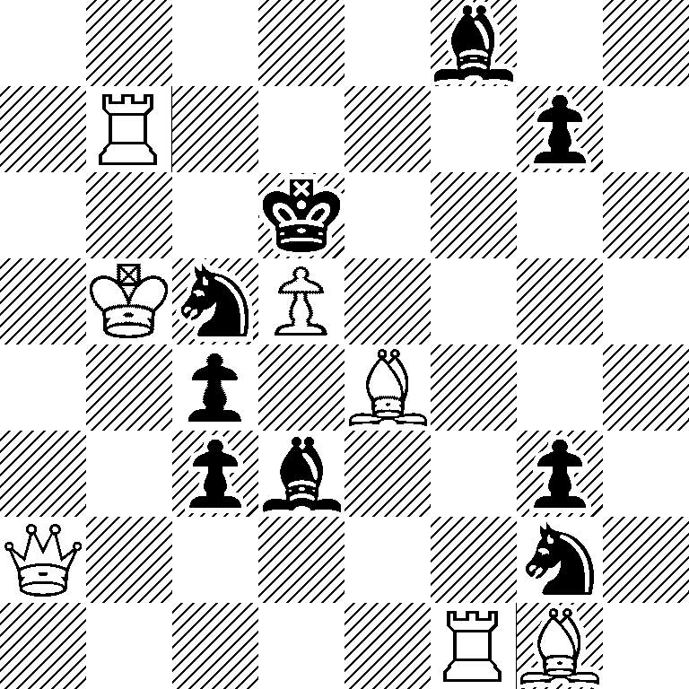 5b2/1R4p1/3k4/1KnP4/2p1B3/2pb2p1/Q5n1/5RB1