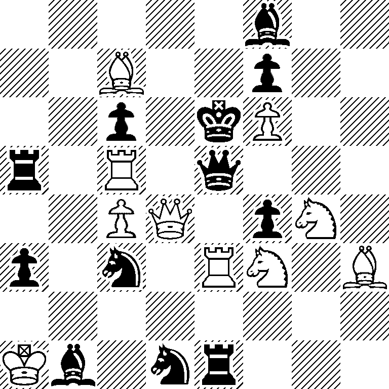 5b2/2B2p2/2p1kP2/r1R1q3/2PQ1pN1/p1n1RN1B/8/Kb1nr3