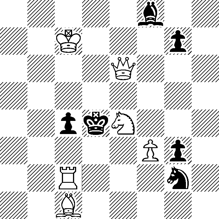 5b2/2K3p1/4Q3/8/2pkN3/5Pp1/2R3n1/2B5