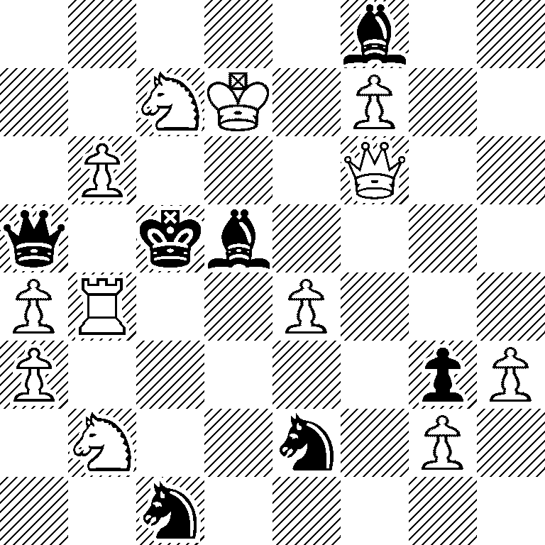 5b2/2NK1P2/1P3Q2/q1kb4/PR2P3/P5pP/1N2n1P1/2n5