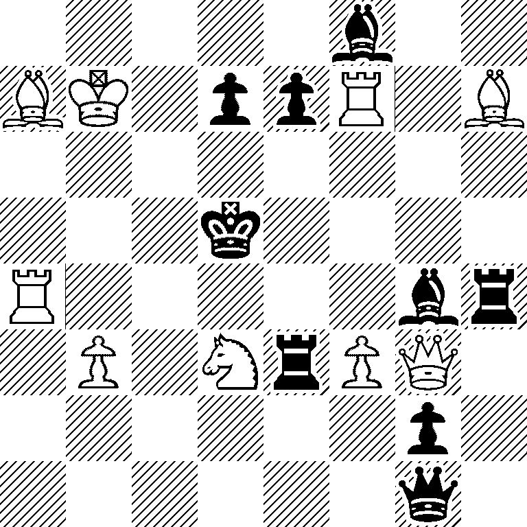 5b2/BK1ppR1B/8/3k4/R5br/1P1NrPQ1/6p1/6q1