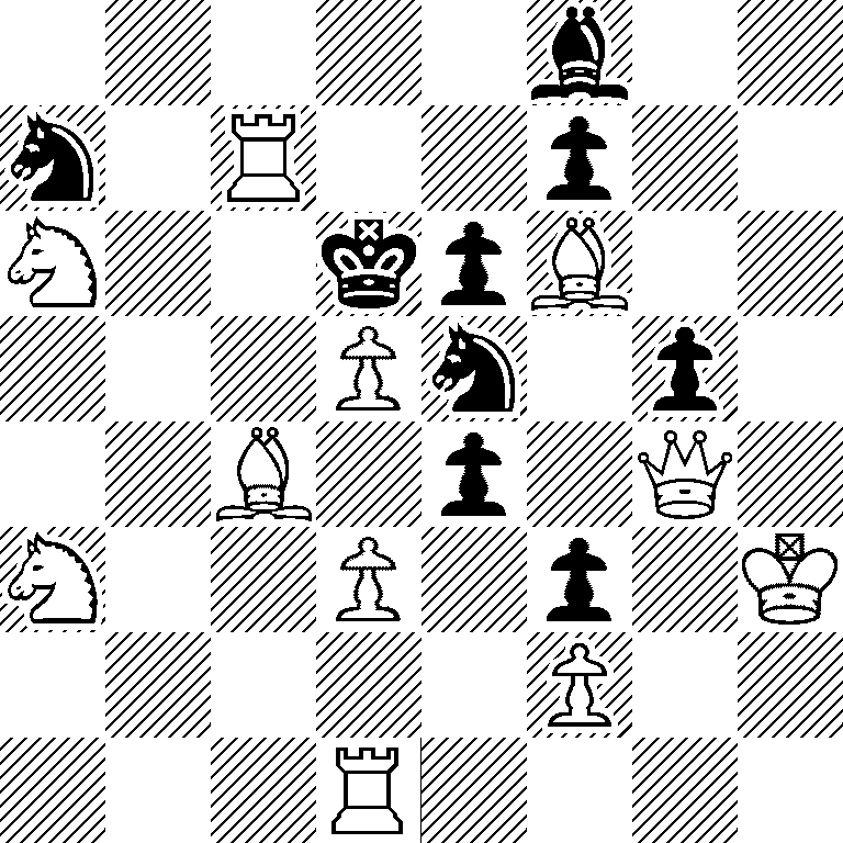 5b2/n1R2p2/N2kpB2/3Pn1p1/2B1p1Q1/N2P1p1K/5P2/3R4