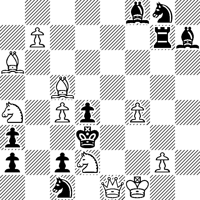 5bn1/1P4rb/B7/2B5/N1Pp1P2/p2k4/p1pN2P1/2n1QK2