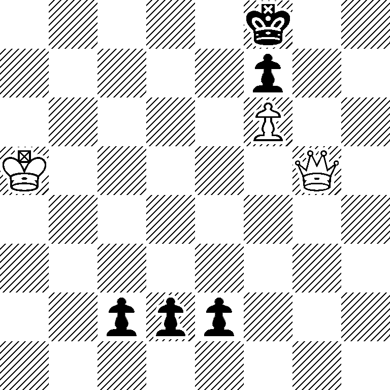 5k2/5p2/5P2/K5Q1/8/8/2ppp3/8