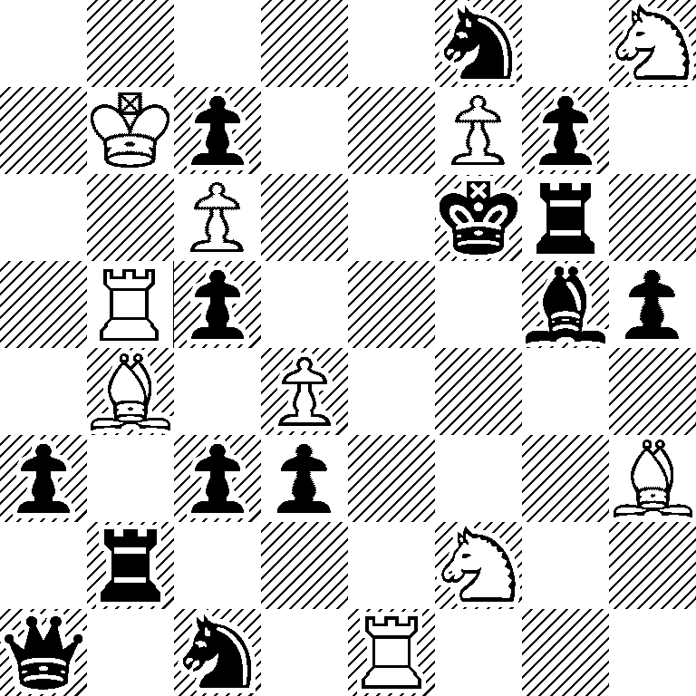5n1N/1Kp2Pp1/2P2kr1/1Rp3bp/1B1P4/p1pp3B/1r3N2/q1n1R3