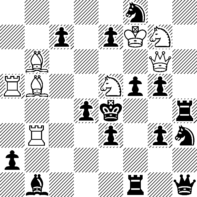 5n2/2p1pKN1/1B4Q1/RB2Npp1/3pk2r/1R2p1pn/p7/1b3r1q