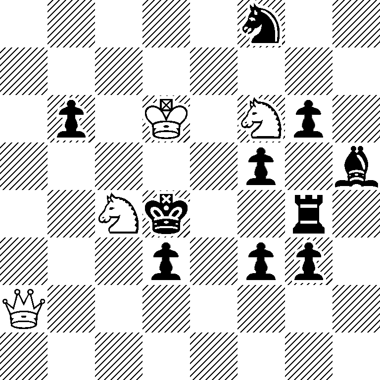 5n2/8/1p1K1Np1/5p1b/2Nk2r1/3p1pp1/Q7/8