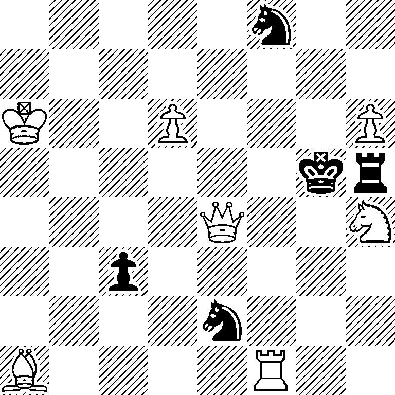 5n2/8/K2P3P/6kr/4Q2N/2p5/4n3/B4R2