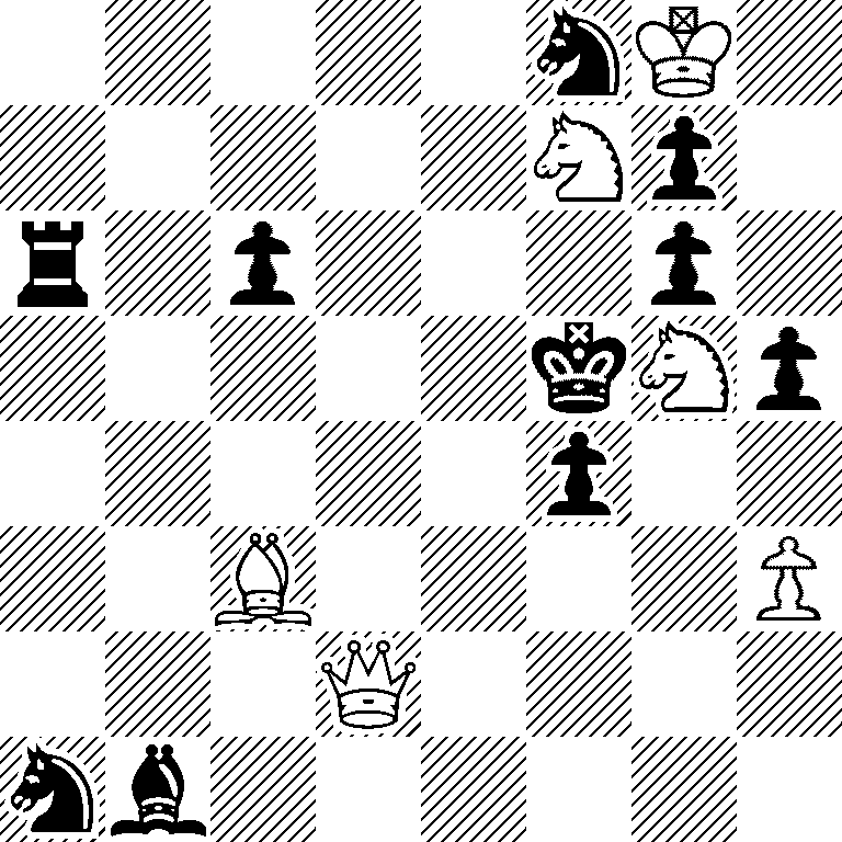 5nK1/5Np1/r1p3p1/5kNp/5p2/2B4P/3Q4/nb6