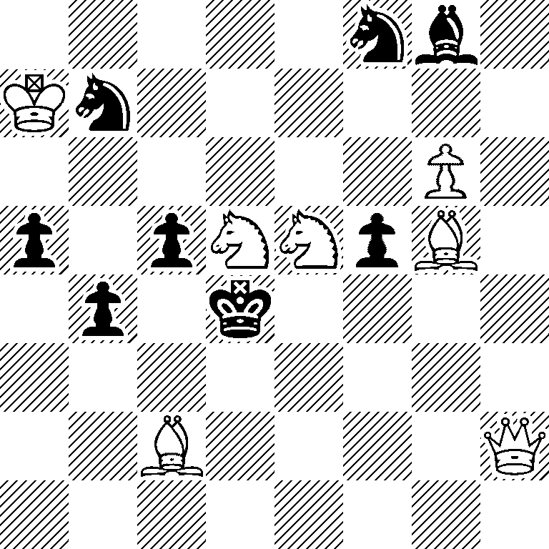 5nb1/Kn6/6P1/p1pNNpB1/1p1k4/8/2B4Q/8