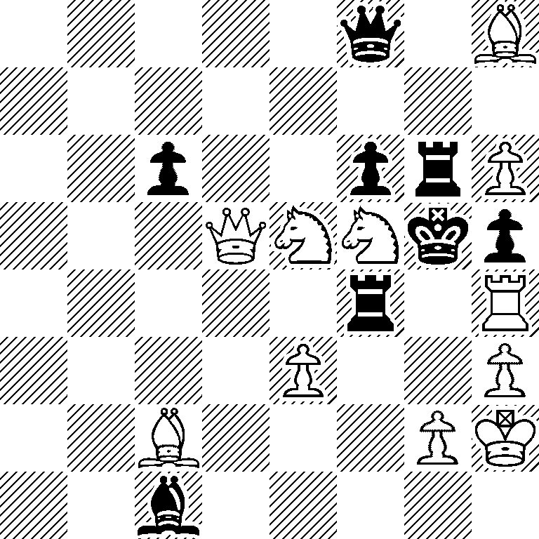 5q1B/8/2p2prP/3QNNkp/5r1R/4P2P/2B3PK/2b5