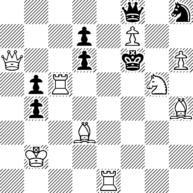5q1n/3p1P2/Q2p1k1P/1pR3N1/1p5B/3B4/1K6/4R3