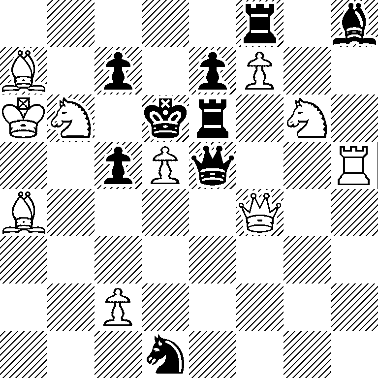 5r1b/B1p1pP2/KN1kr1N1/2pPq2R/B4Q2/8/2P5/3n4