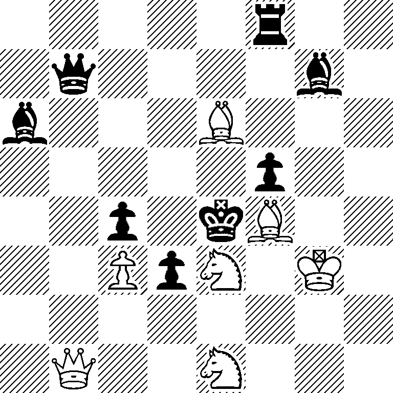 5r2/1q4b1/b3B3/5p2/2p1kB2/2PpN1K1/8/1Q2N3