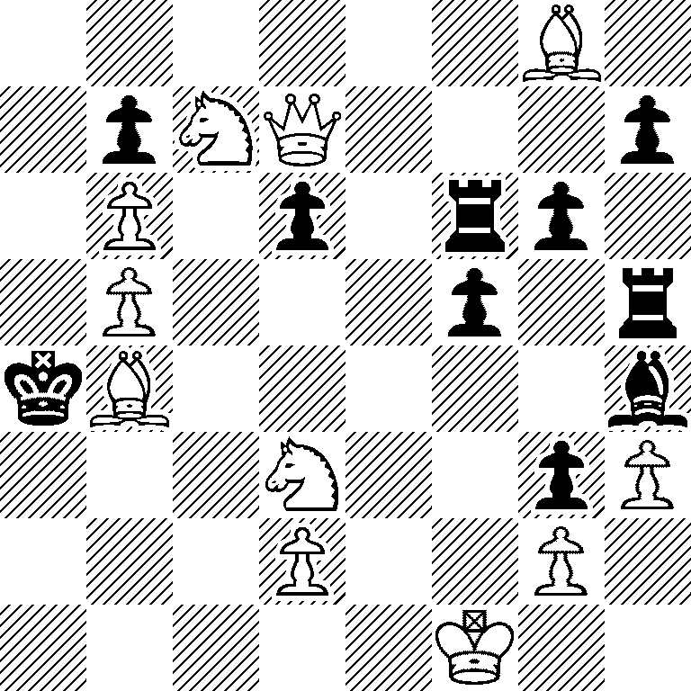 6B1/1pNQ3p/1P1p1rp1/1P3p1r/kB5b/3N2pP/3P2P1/5K2