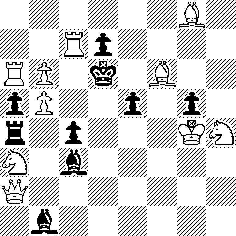 6B1/2Rp4/RP1k1B2/pP2p1p1/r1p3KN/N1b5/Q7/1b6