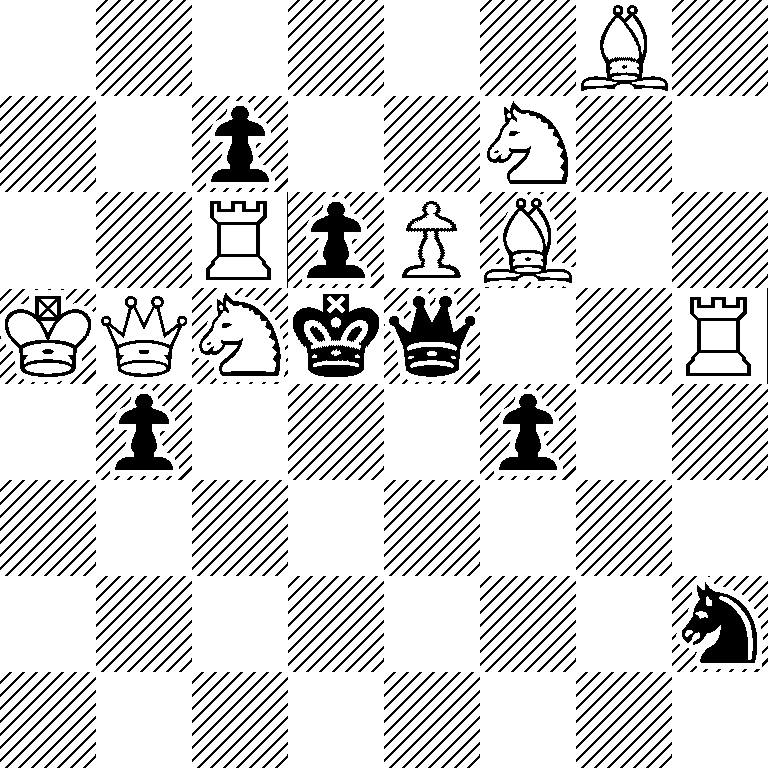 6B1/2p2N2/2RpPB2/KQNkq2R/1p3p2/8/7n/8