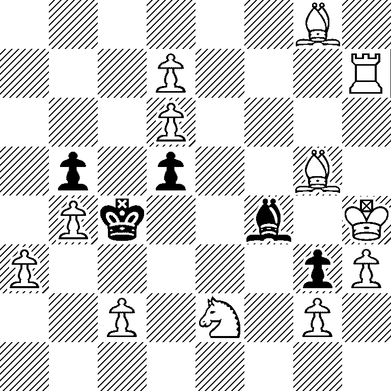 6B1/3P3R/3P4/1p1p2B1/1Pk2b1K/P5pP/2P1N1P1/8