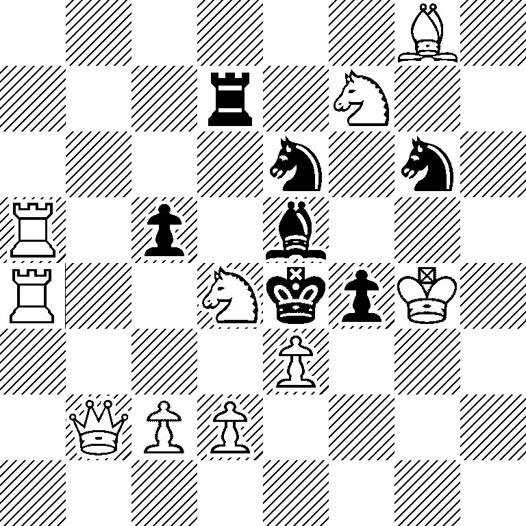 6B1/3r1N2/4n1n1/R1p1b3/R2NkpK1/4P3/1QPP4/8