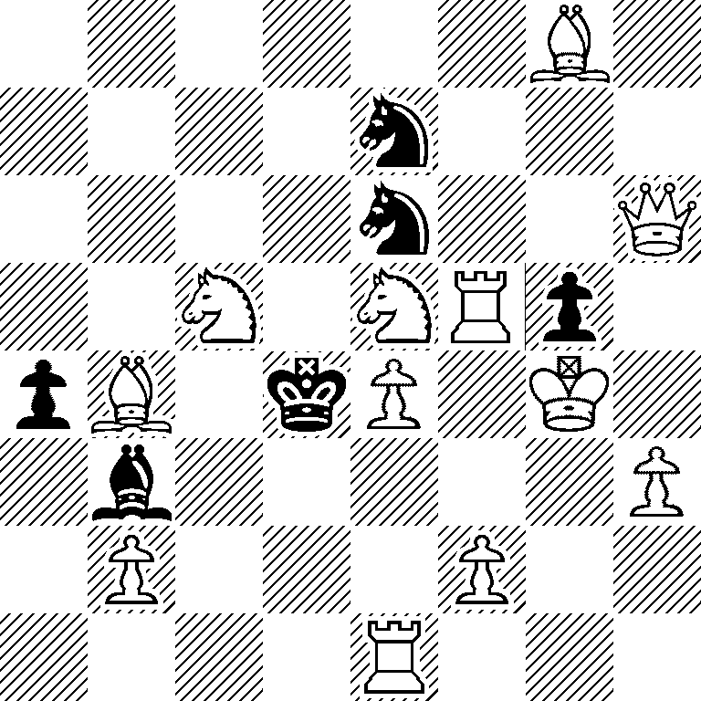 6B1/4n3/4n2Q/2N1NRp1/pB1kP1K1/1b5P/1P3P2/4R3