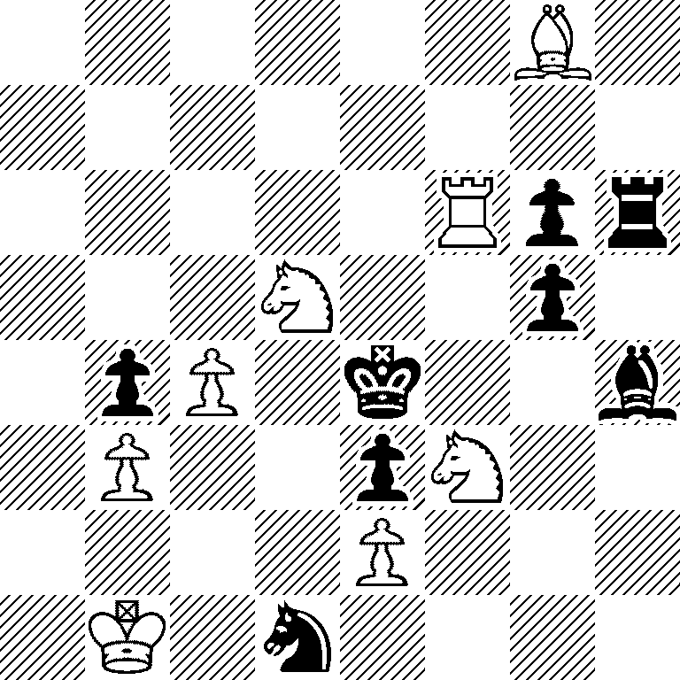 6B1/8/5Rpr/3N2p1/1pP1k2b/1P2pN2/4P3/1K1n4