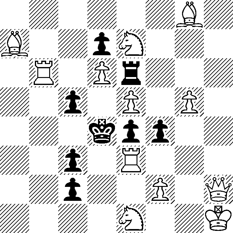 6B1/B2pN3/1R1Pr3/2p1P1P1/3kpp2/2p1R3/2p2P1Q/4N2K