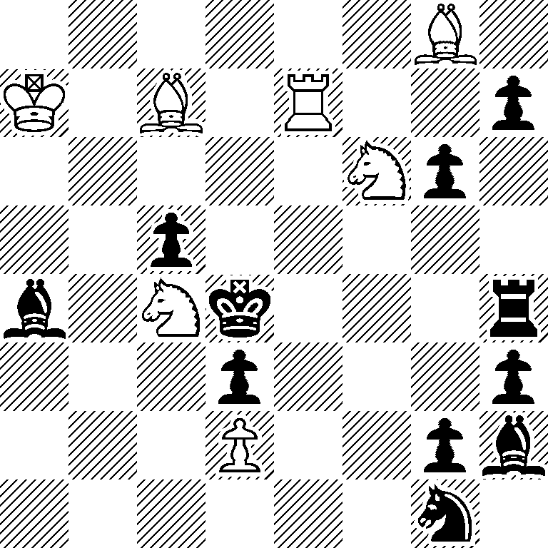 6B1/K1B1R2p/5Np1/2p5/b1Nk3r/3p3p/3P2pb/6n1