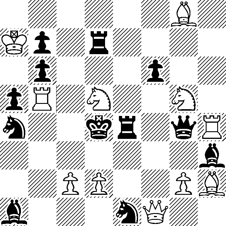 6B1/Kp1r4/1p3p2/pR1N2N1/n2kr1qR/7b/2PP2PB/b3nQ2