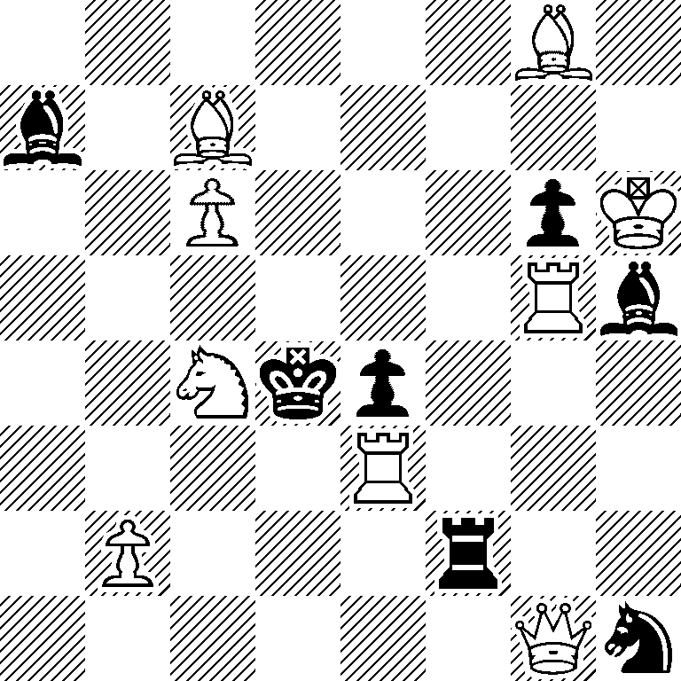 6B1/b1B5/2P3pK/6Rb/2Nkp3/4R3/1P3r2/6Qn