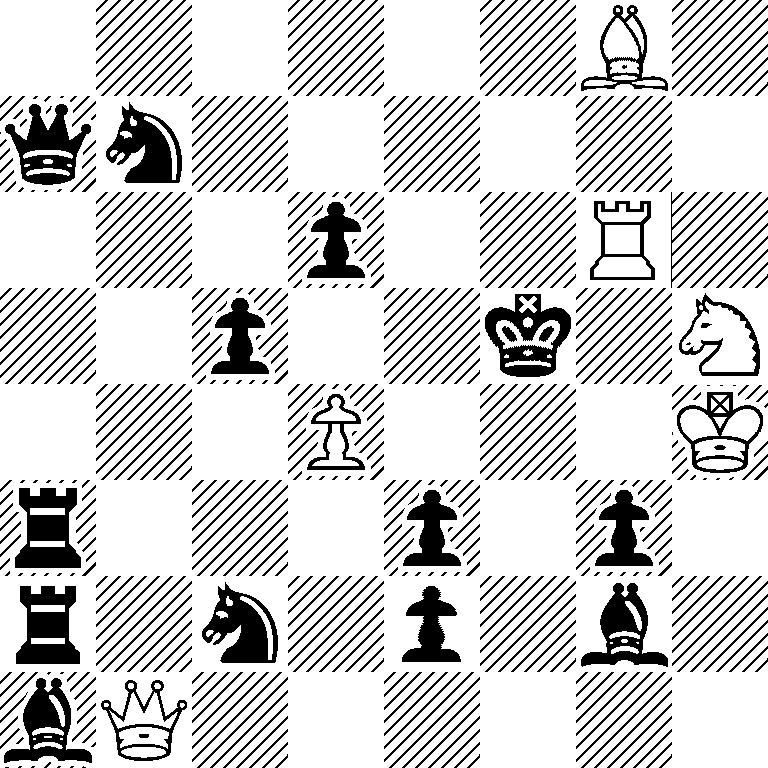 6B1/qn6/3p2R1/2p2k1N/3P3K/r3p1p1/r1n1p1b1/bQ6