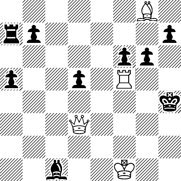 6B1/rp5p/5pp1/p2p1R2/7k/3Q4/8/2b2K2