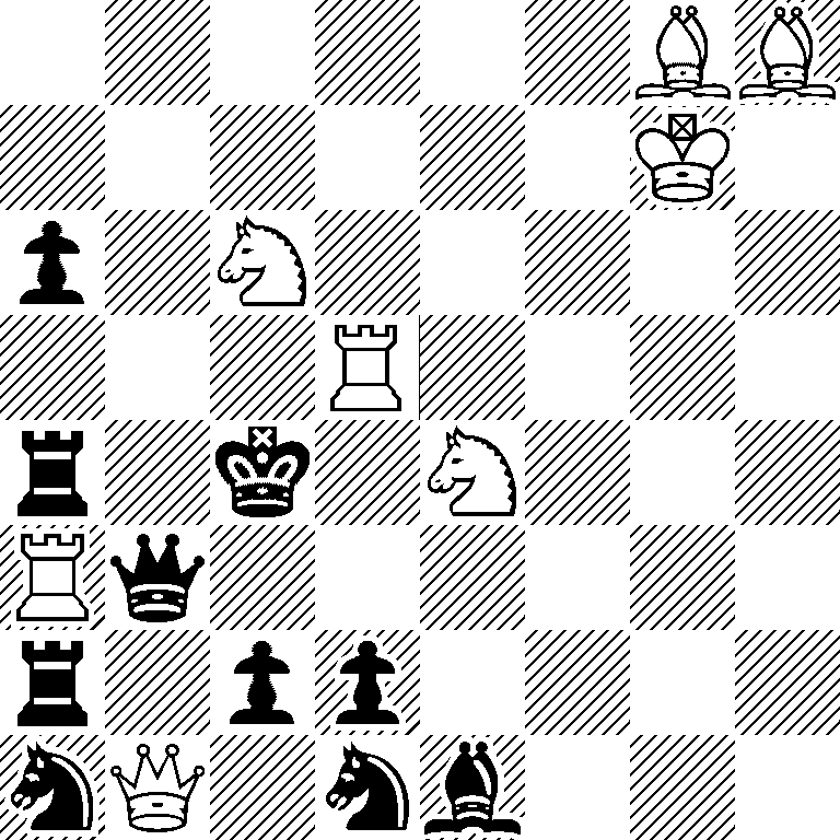 6BB/6K1/p1N5/3R4/r1k1N3/Rq6/r1pp4/nQ1nb3