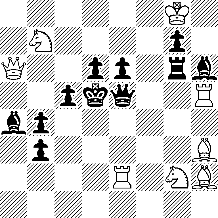 6K1/1N4p1/Q2pp1rb/2pkq2R/bp6/1p5B/4R1NB/8
