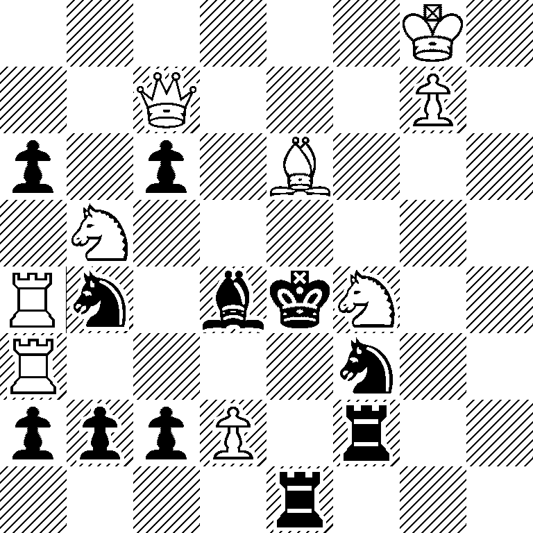 6K1/2Q3P1/p1p1B3/1N6/Rn1bkN2/R4n2/pppP1r2/4r3