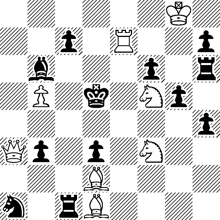 6K1/2p1R2p/1b3p1r/1P1k1Np1/7p/Qp1p1N2/3B4/n1rB4