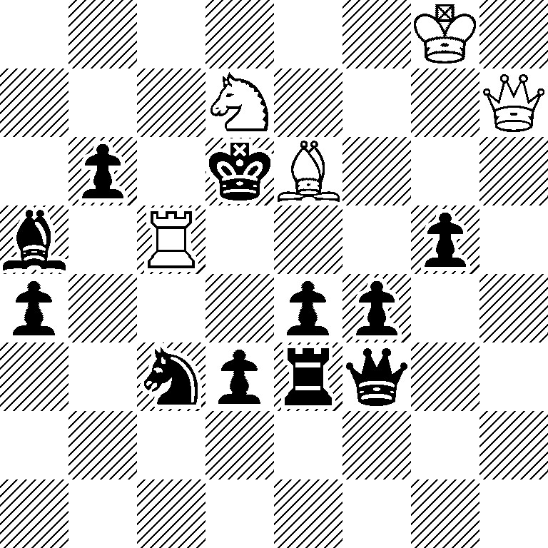 6K1/3N3Q/1p1kB3/b1R3p1/p3pp2/2nprq2/8/8