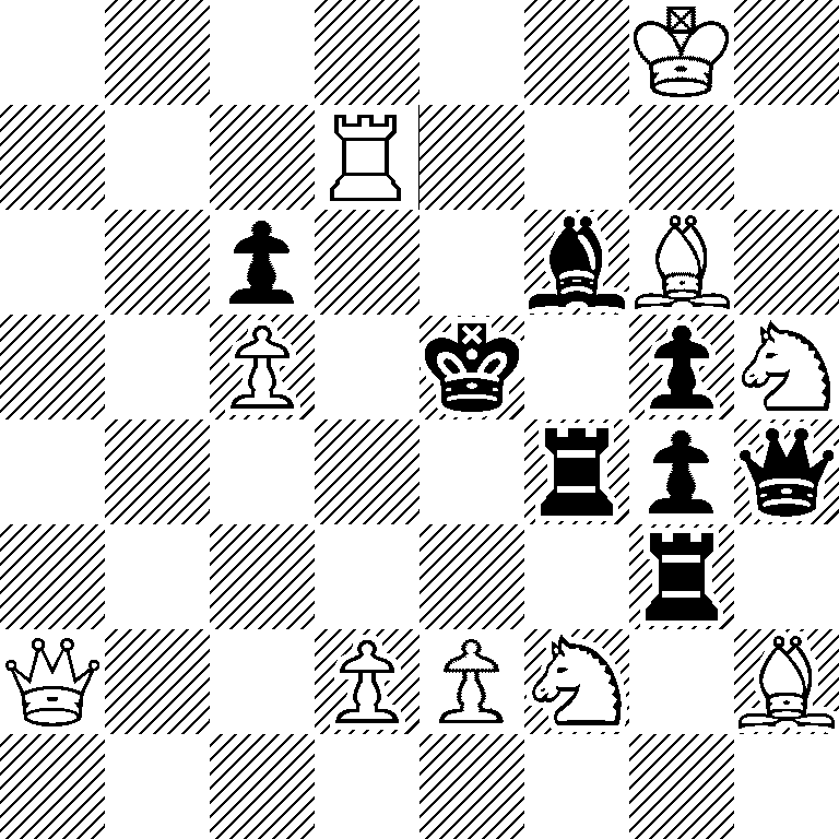 6K1/3R4/2p2bB1/2P1k1pN/5rpq/6r1/Q2PPN1B/8