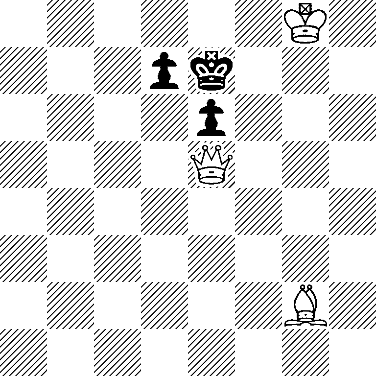 6K1/3pk3/4p3/4Q3/8/8/6B1/8