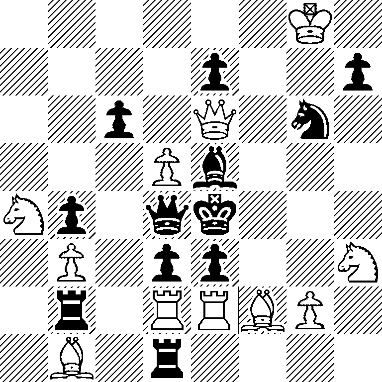 6K1/4p2p/2p1Q1n1/3Pb3/Np1qk3/1P1pp2N/1r1RRBP1/1B1r4