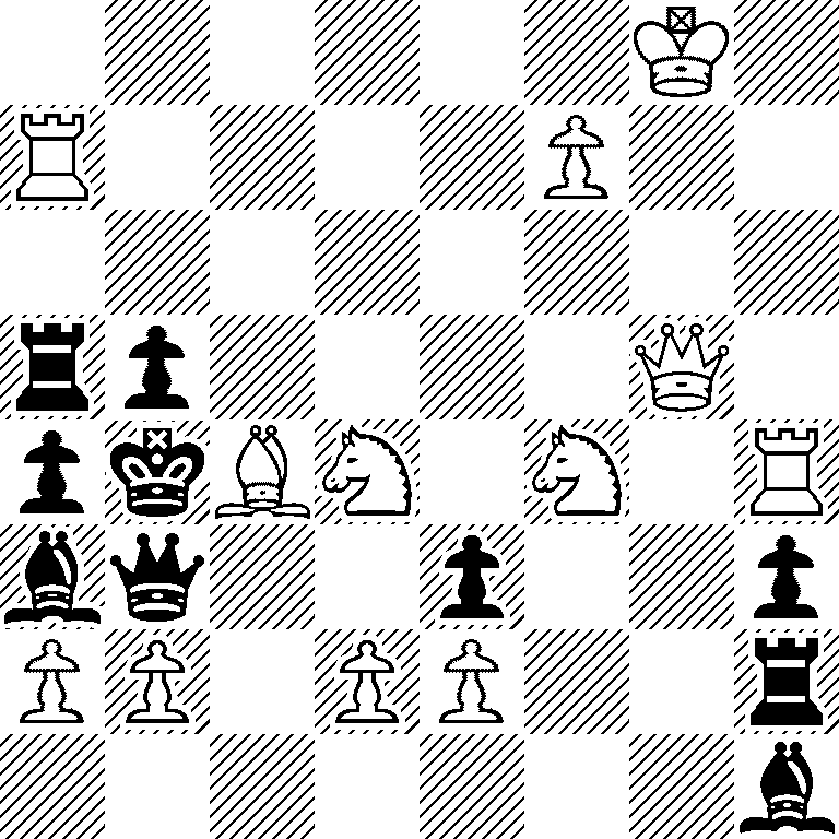 6K1/R4P2/8/rp4Q1/pkBN1N1R/bq2p2p/PP1PP2r/7b